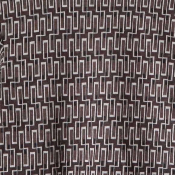 Zara Retro Geometric Long Sleeve Top | M - Picture 3 of 4